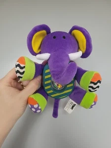 tomy Elephant teether Vintage Green Purple Toy Bright Comforter Soft - Picture 1 of 3