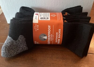 Paquete de 4 calcetines para hombre (6-12) de mezcla de lana resistentes a la intemperie para todo uso al aire libre... Foto 1 de 4