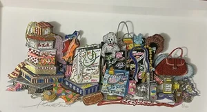Charles Fazzino 3D art - What A Girl Wants. COA framed. - Picture 1 of 8