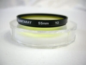 Quantaray 55mm Yellow Y2 filter for Nikon,Sigma,Canon,Tamron,Tokina,Sony,Fuji - Picture 1 of 3