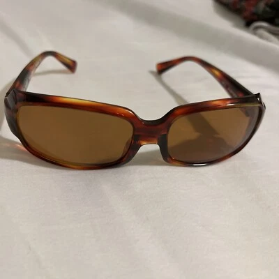 Vintage 80's Alain Mikli Rare Al 07181001 Sunglasses Hand Made in France Brown - Image 1 of 4