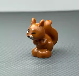 LEGO Squirrel Friends minifigure arancione scuro occhi marroni rossastri lentiggini ammiccanti - Foto 1 di 8