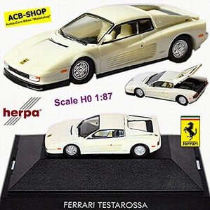 Ferrari Testarossa Coupe 1984-91 Bianco Herpa High-Tech PC 1:87 Herpa 100045 - Foto 1 di 8