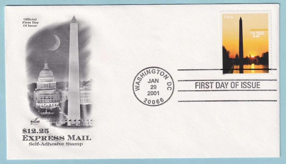 UNITED STATES 3473 FIRST DAY COVER - WASHINGTON MONUMENT STAMP - CR300 - Image 1 of 1