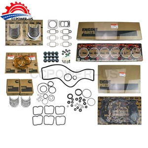 Re-Ring Rebuild Kit w/ Rod & Main Bearings For Cummins 12V 5.9L 6BT - Picture 1 of 19