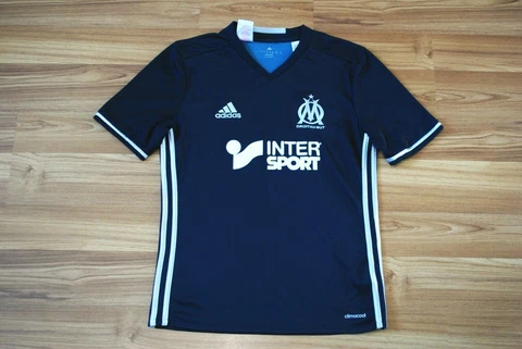 OLYMPIQUE MARSEILLE AWAY FOOTBALL SHIRT 2016-2017 JERSEY SIZE YOUNG 164 CM BOYS Cover
