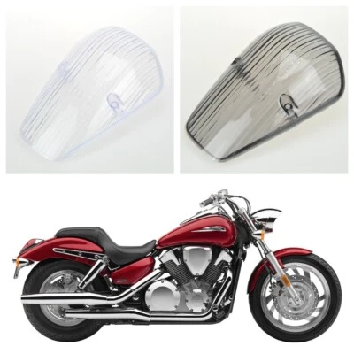 Ajuste Honda VTX1300 C; VTX 1800C; Luz trasera de freno de funcionamiento lámpara lente transparente Foto 1 de 4
