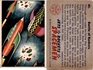1951 Bowman, Jets, Rockets, Spacemen, #41 Battle of Rockets - Picture 1 of 1