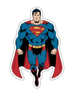 5x8cm 3pcs Superman DC Vinyl Stickers Laptop Mobile Books Waterproof - Imagen 1 de 3
