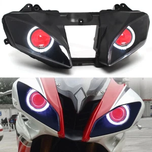 Assembly Headlight Projector Red Devil White Angel Eyes For Yamaha YZF R6 06-07 - Picture 1 of 13
