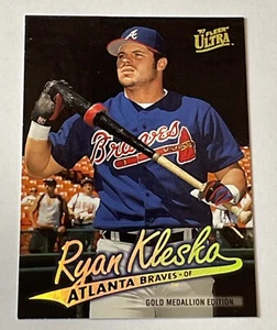 RYAN KLESKO 1997 ULTRA GOLD MEDALLION PARALLEL #G155 Atlanta Braves NM - Picture 1 of 2