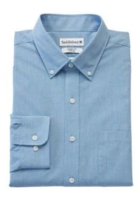Saddlebred Mens Long-Sleeve Poplin Dress Shirt Size XL NWT - Picture 1 of 7