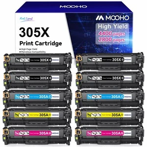 10PK CE410A 305A Toner Cartridge For HP Laserjet M451dn M451nw M375nw 300 Color - Picture 1 of 6