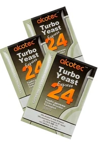 3X Alcotec 24 Turbo Yeast Express Cheapest Price 205g Alcohol Spirit - Picture 1 of 1