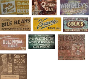 Calcomanías fantasma vintage escala ho/serie 9 - Imagen 1 de 1