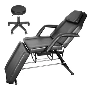 881Lb Multifunction Massage Table Adjustable Facial Bed Salon Tattoo Chair Black - Picture 1 of 7