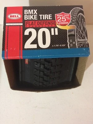 (1) Bell BMX 自行车轮胎带平防技术和 (1) BMX 自行车轮胎原装全新盒 — 第 1/4 张图片