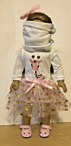 Puppenkleidung passt American Girl Puppe 18 Zoll: Giraffe Oberteil, Rock und Katzenschuhe - Bild 1 von 14