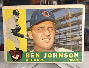 1960 Topps Ben Johnson Chicago Cubs Rookie RC Set-Break #528 ⭐️ VGEX - Picture 1 of 2