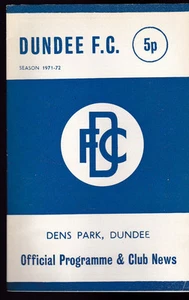 Dundee FC v Clyde Football Programme November 20 1971 - Picture 1 of 1