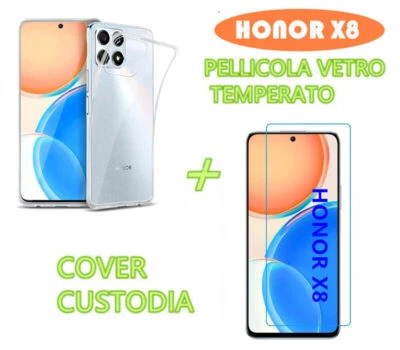 PHONETHRONE CUSTODIA COVER PER HONOR X8 5G + PELLICOLA VETRO TEMPERATO