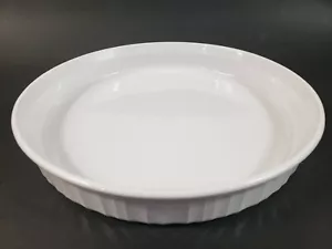 CorningWare Backschale F-3-B französisch weiß Kollektion 10,5 Zoll Durchmesser x 1,75 Zoll hoch - Bild 1 von 7