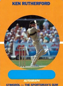 Tarjeta Stimorol de Cricket ODI Nueva Zelanda 1989 1990 - Ken Rutherford. - Imagen 1 de 3