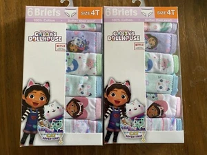 New Gabby’s Dollhouse 4T Girls 2 Packages Underwear Briefs - Picture 1 of 3