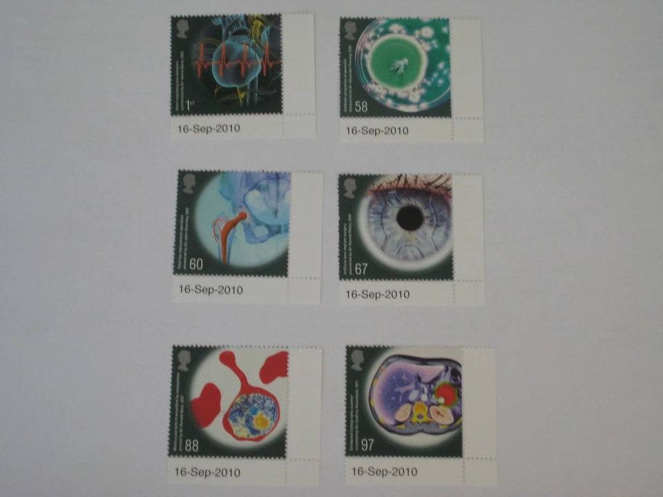 2010 Medical Breakthroughs Mint Corner Set with Date Tab SG 3115 - 3120 - Image 1 of 1