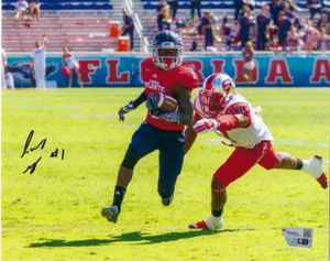 Lucky Whitehead Florida Atlantic Owls Autographed 8x10 Photo - FANATICS Authenti - Picture 1 of 2