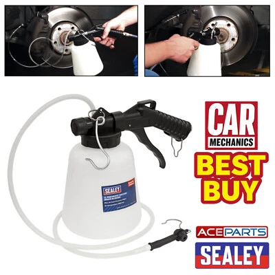 Sealey VS020 Brake and Clutch Bleeder Vacuum Type 1L Fluid Bleeding Kit Bike Car - Image 1 of 4