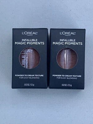 2X L’Oreal Infallible Magic Pigments “462 COFFEE DATE ” Powder to Cream Texture - Image 1 of 4