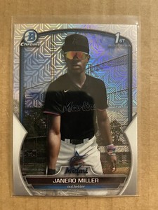 2023 Bowman Chrome Prospects Janero Miller #BCP-184 Mega Box Mojo Refractor