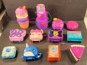LOTE DE 12 MINI MICRO JUEGOS POLLY POCKET DE 2017-2022 Y FIGURAS, ACCESORIOS - Imagen 1 de 12