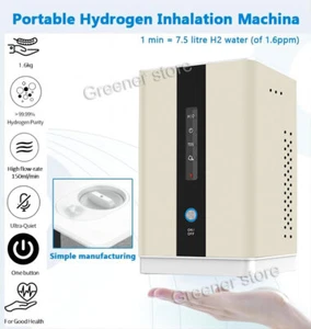 Hydrogen Water Generator H2 Inhalation Machine 99.99% High Purity 150ml/min - Picture 1 of 18