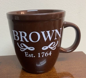 Taza de café de gres Brown University Brown establecida en 1764 - Imagen 1 de 6
