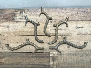 5 old Bronze Brass Patina Filigree Chandelier Ceiling Arms Light Steampunk parts - Picture 1 of 8