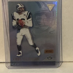 2001 Pacific Private Stock Titanium #94, VINNY TESTAVERDE /99, New York Jets - Foto 1 di 3