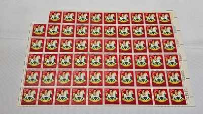 US Stamps 1978 Christmas Rocking Horse Sheet, 15c, #1768 Pane of 59 - Image 1 of 3