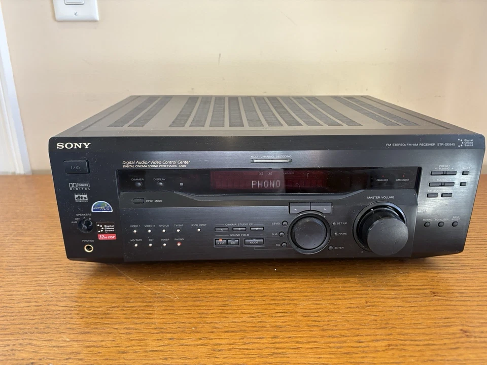 SONY FM-AM Receiver STR-DE845 - HAS PHONO INPUT - Please read description - Image 1 of 4