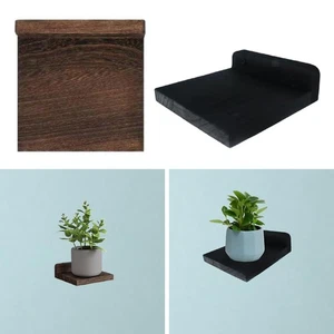 4x Wooden Wall Shelf Home Decoration Multiuse Flower Pot Holder Display Shelf - Picture 1 of 12