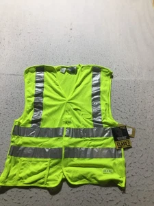 NEU Bern Arbeitsweste Herren M Medium gelb Splitter ärmellos Hakenschlaufe V-Ausschnitt - Bild 1 von 12