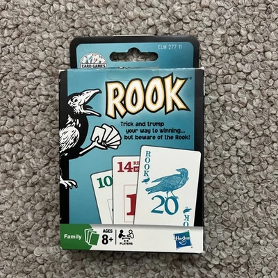 Juego familiar de cartas Rook edades 8+ Hasbro caja abierta tarjetas e instrucciones selladas Foto 1 de 3