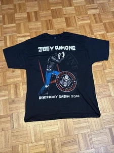 2012 Joey Ramone Ramones Birthday Bash Double Sided T-Shirt - 2XL - NEW - Picture 1 of 8