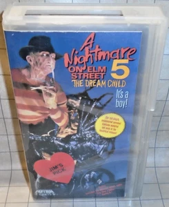 A Nightmare on Elm Street 5 The Dream Child, Uncensored VHS "Saltzer's Video" - Picture 1 of 7