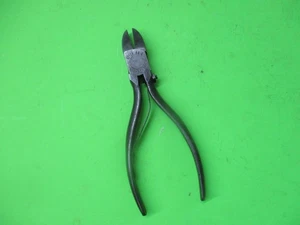 Vintage Utica #48-6" empuñadura de resorte cortador lateral diagonal corte sin alicates metálicos - Imagen 1 de 10