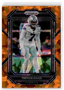2022 Panini Prizm Trevon Diggs #83 Orange Ice Dallas Cowboys - Picture 1 of 2