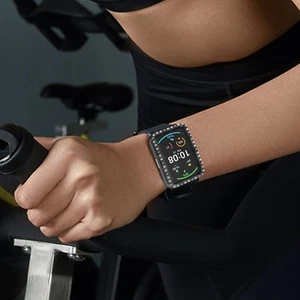 Case Compatible For Watch Fit Smartwatch Inlaid Shockproof Bumpe HLF - Zdjęcie 1 z 11