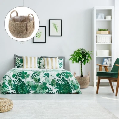  Pflanzen Korb Übertopf Seegras Geflochtener Pflanzenkorb Pflanzkorb - Bild 1 von 4