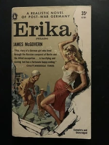 RARE 1956 "Erika (Fräulein)" James McGovern Popular PB Pulp Sleaze GGA - Bild 1 von 9